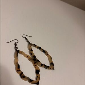 Tortoise Shell Drop Earrings